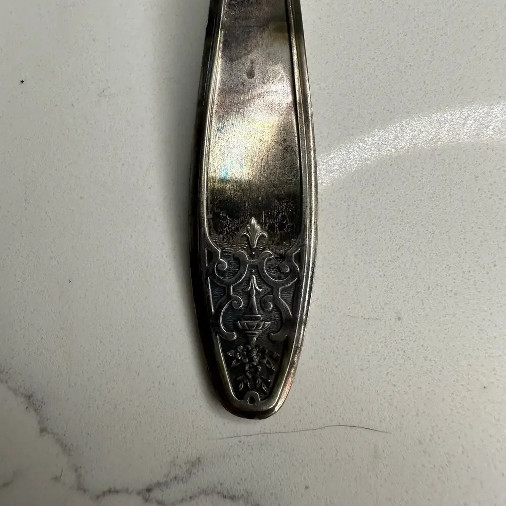 Vintage Princess Lady Doris Silverplate Meat Fork and Ladle 1929 2 Pc